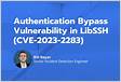 LibSSH Authentication Bypass Vulnerability CVE-2023-228
